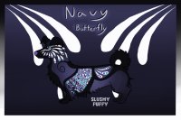 Dog Breeder - Navy Butterfly