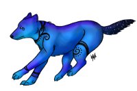 Blue Galaxy Wolf