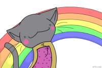 Nyan cat fly~ :3