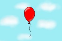 color a baloon