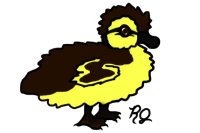 Duckling Line Art for my Art Shop :)