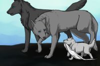 Wolf Family Editable