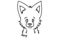 I little wolfie lineart for you guys :3