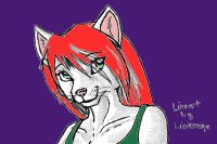 Anthro Female Cat/Fox Headshot by linksage [hiatus]