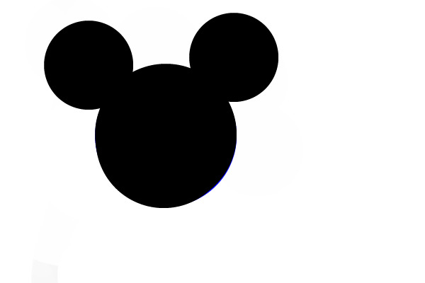 black mickey mouse ears clip art - photo #33