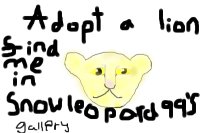 Adopt a lion