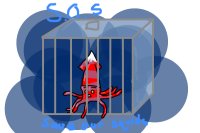 Squiddy In a Cage