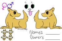 Chib Style Wolf/ Dog Reference Sheet