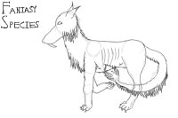 Fantasy Canine Species... Sketch.