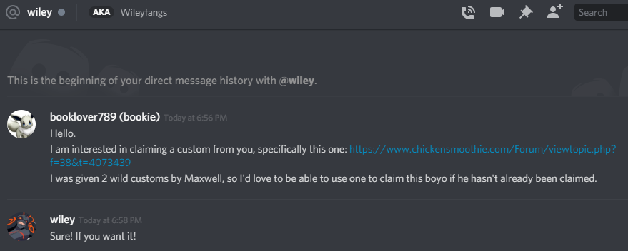 proof of claiming wileys artist custom.png