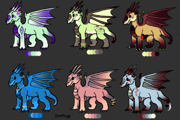 View topic - Color Palette Challenge Dragon Adoptables ...