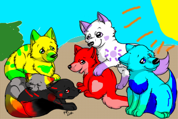 My fursona's and their siblings