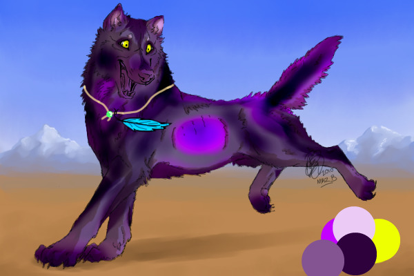 Purple wolfy