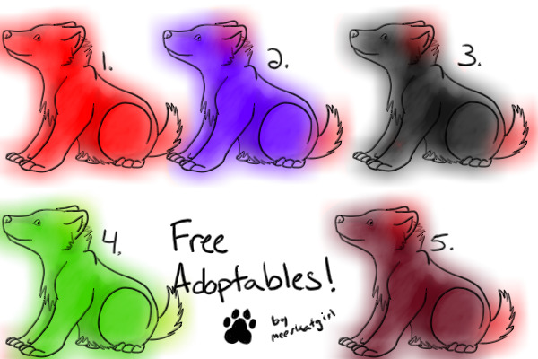 Adopt a Glowing Puppy :3