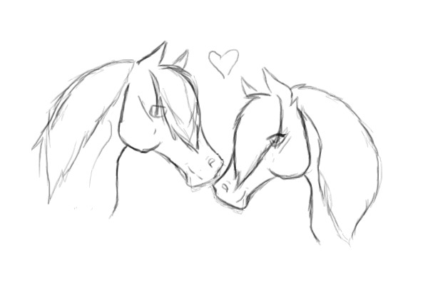 Horsey Love Sketch