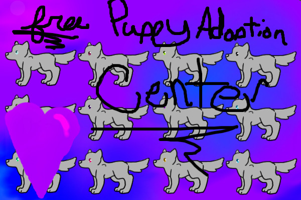 Free Puppy Adoption Center {Lines by ~Apple~}