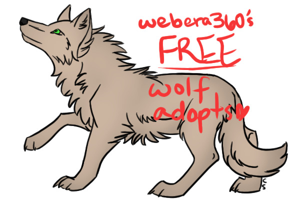 webera360's Free Wolf Adopts!^-^