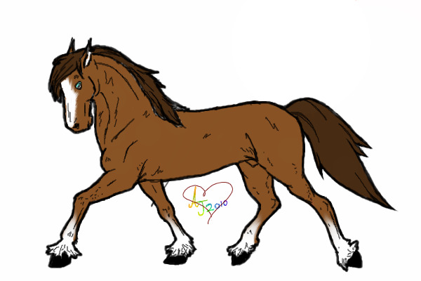 A horse~