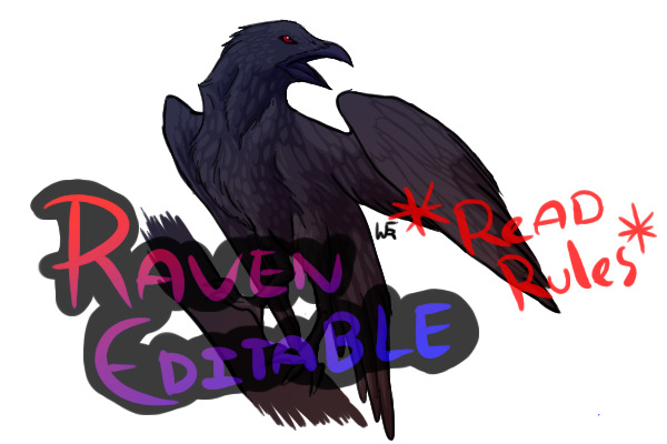 Free Raven Editable