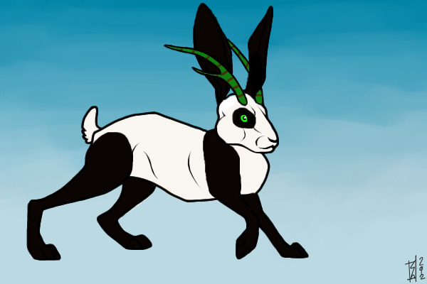 Panda jackalope!!