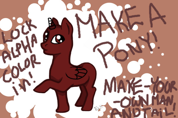 Editable MLP mare pony!