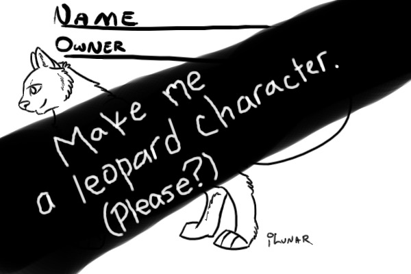 Make me a Leopard/ Big Cat Character! (Please?)
