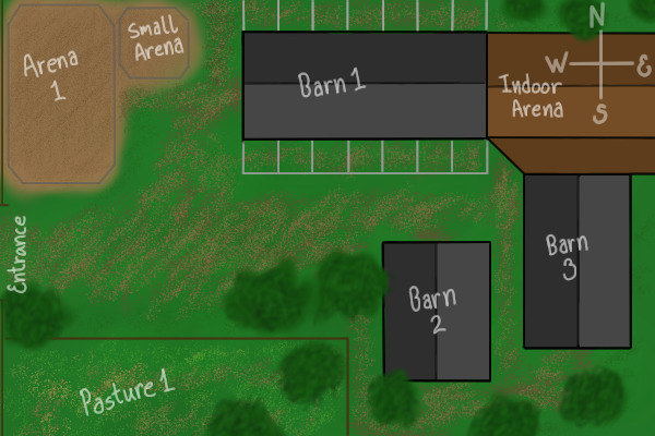 Bayside Stables map(south half)