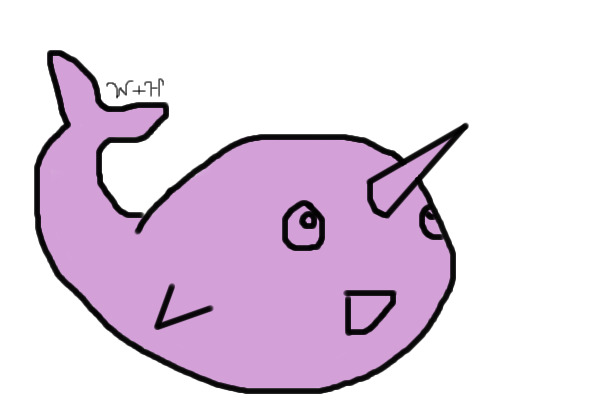 Color a Chibi Narwhal!