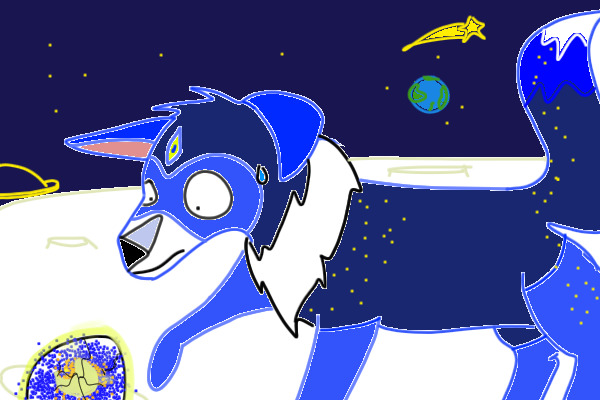Galaxy (my favorite dog) Explores the moon Part 2