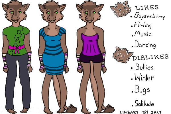 Anthro Meri and her Outfits