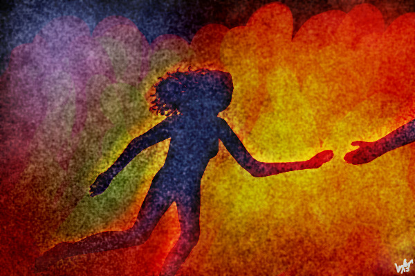 [Run from the flames before they burn the world...]