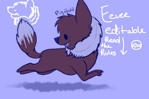 Editable Eevee- Pokemon Draw-Em-All