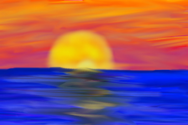 Sunset waters