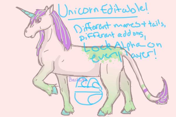 Unicorn Editable!