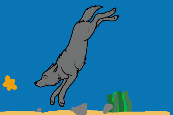 diving wolf