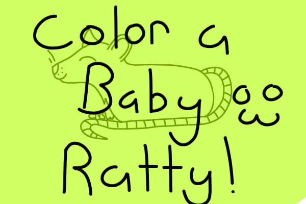 Color a Baby Ratty!