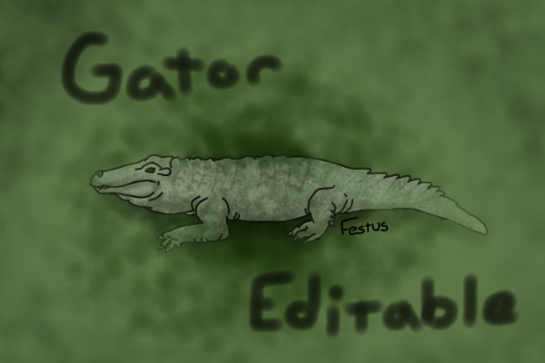 Alligator Editable
