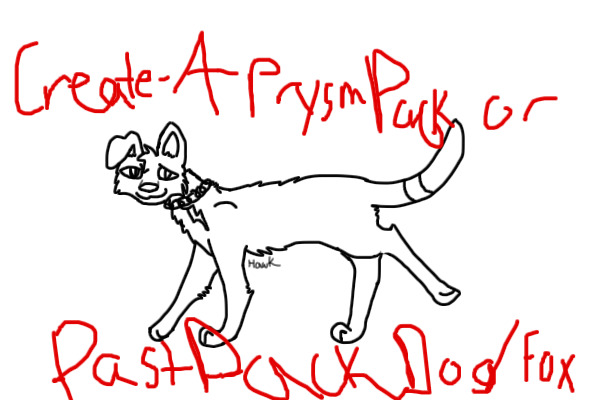 Create-A-PrysmPack or PastPack Dog/Fox