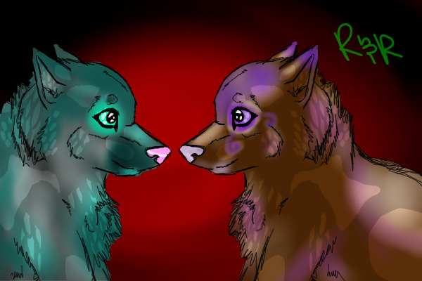 Melanie and her best friend - colored
