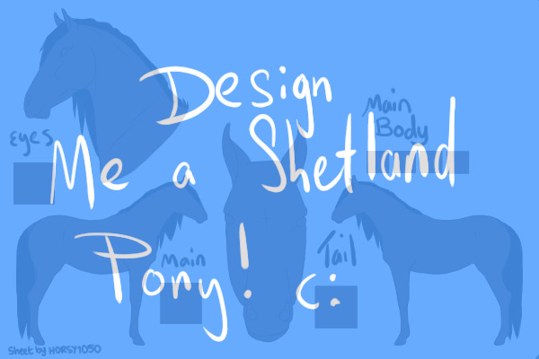 Design me a Shetland pony.