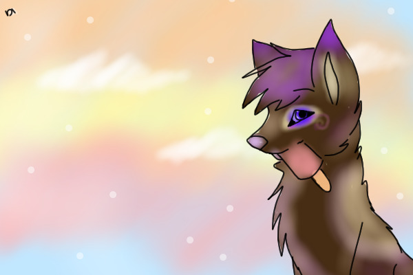 Melanie, my fursona - colored