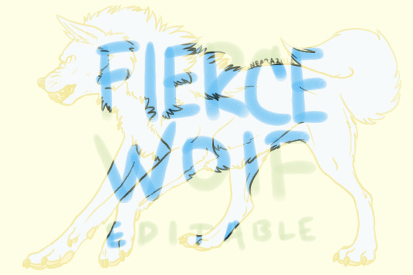 Speed Editable: Fierce Wolf