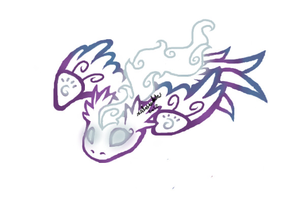 Rune Dragon tribal design - for tiki11