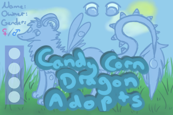 Candy Corn Dragon Adopts-New adopt up!