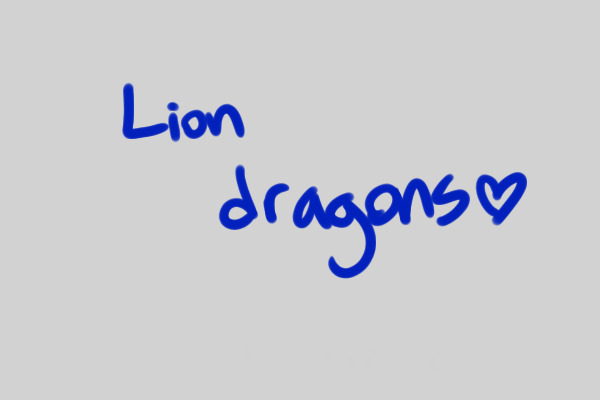 Lion dragon sketch for sister