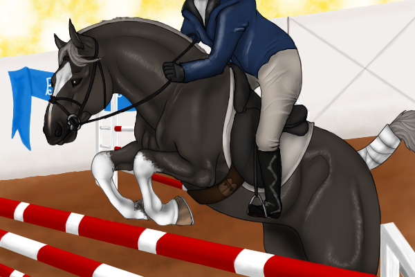 Queenie's first Jumping Show