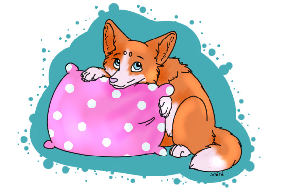Fox with Pillow!