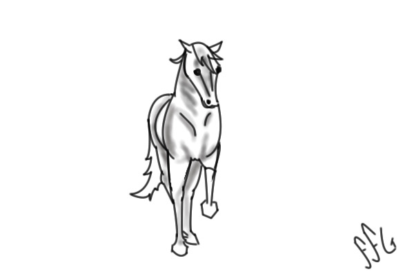 Crappy horse Lineart:P