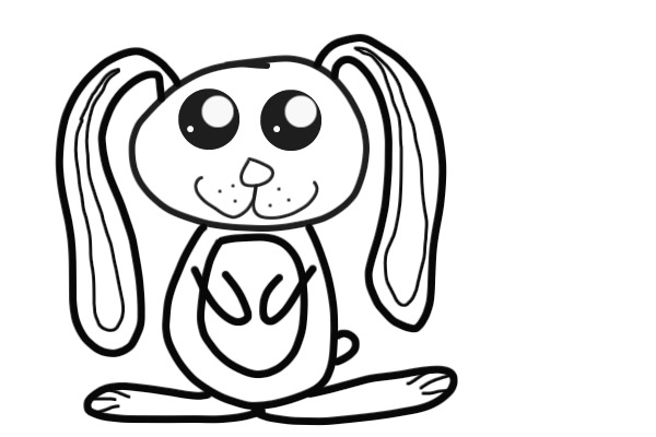 bunny lineart