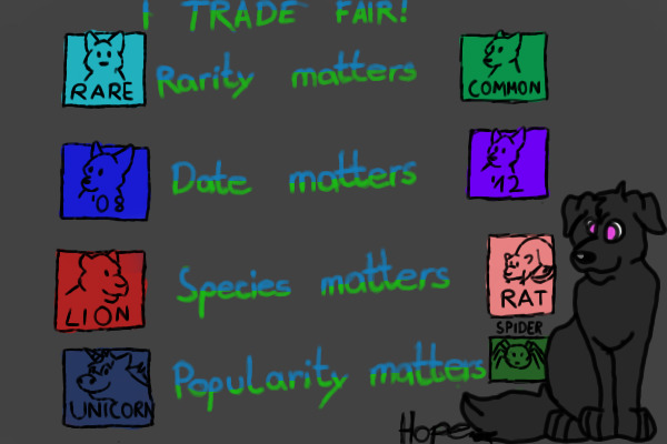 Colored In) Trade Fair!